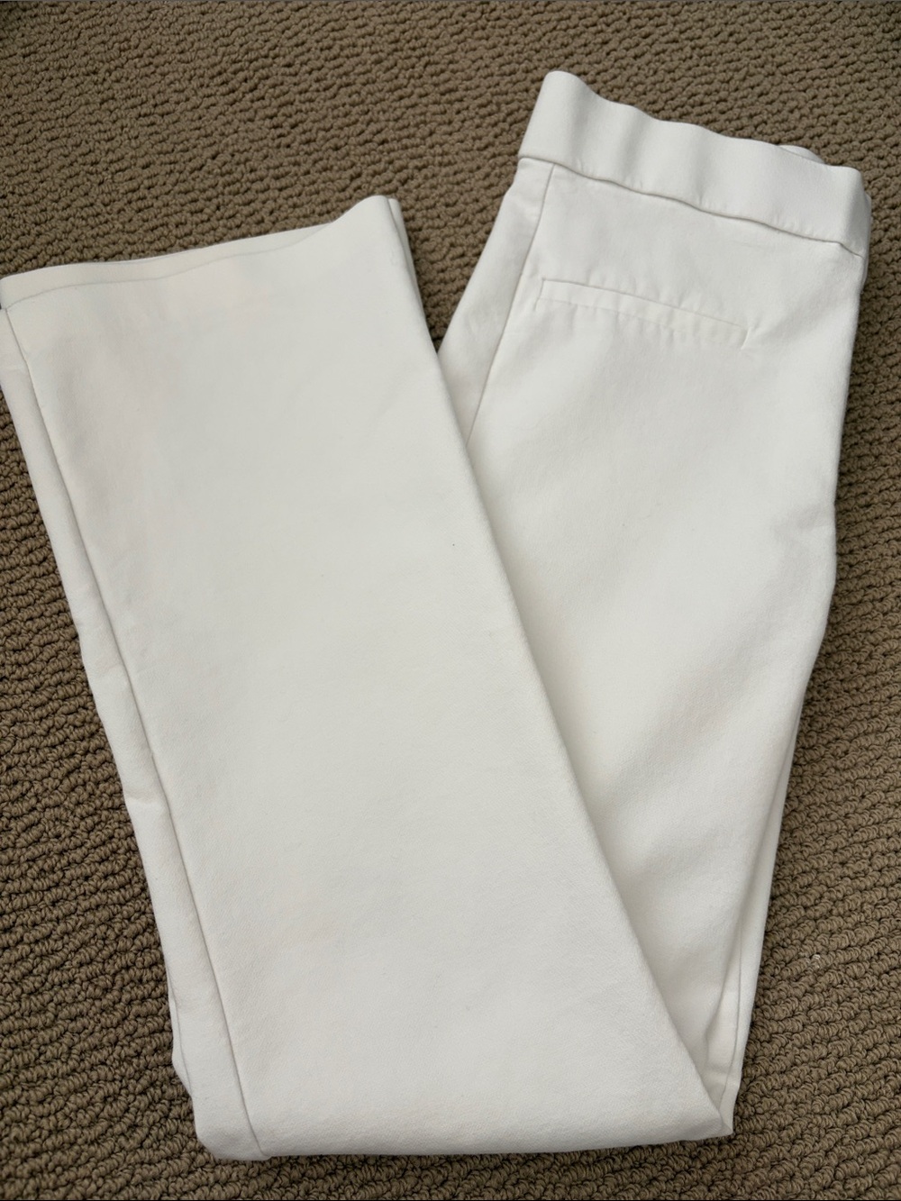 White Tailored Ponte Pants